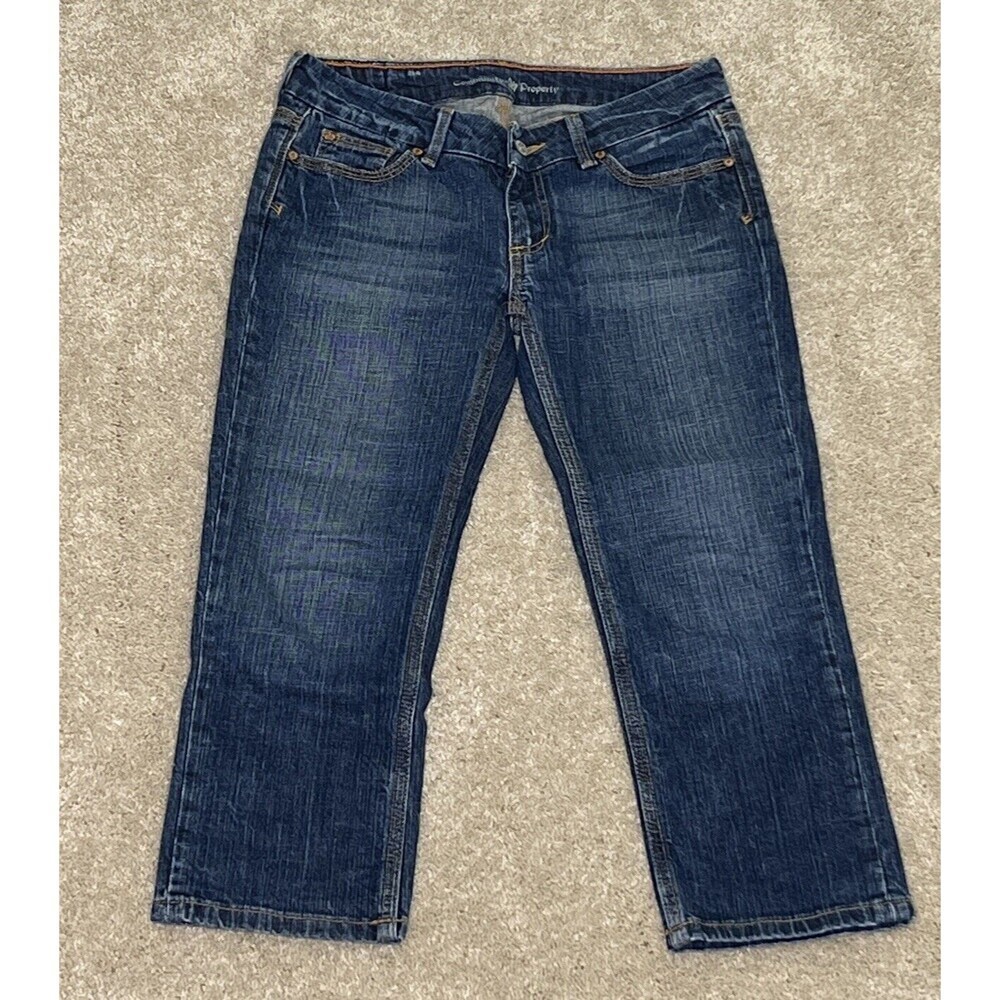 Community Property Womens Blue Jeans Crop 28x21